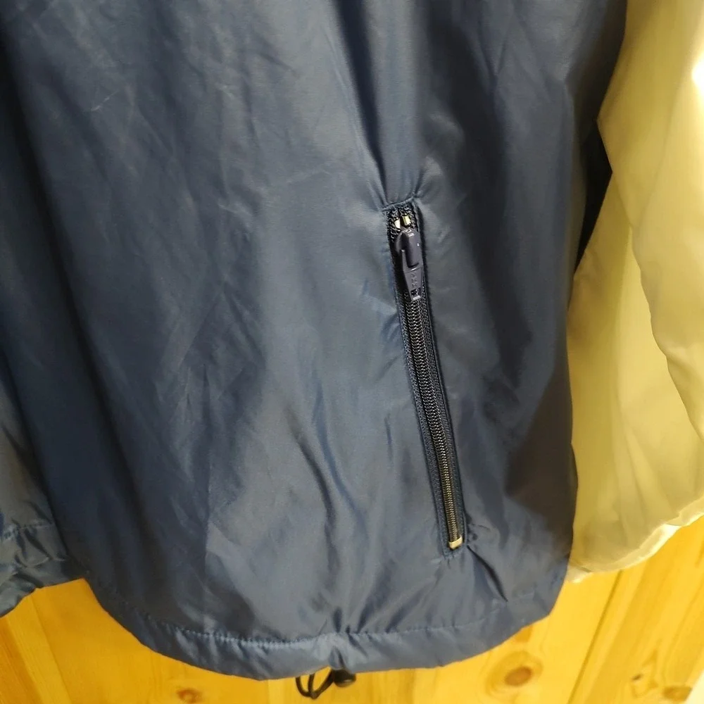 Vtg Starter Windbreaker‎ Sz XL 90s Navy White Half-Zip Pullover Basketball Retro